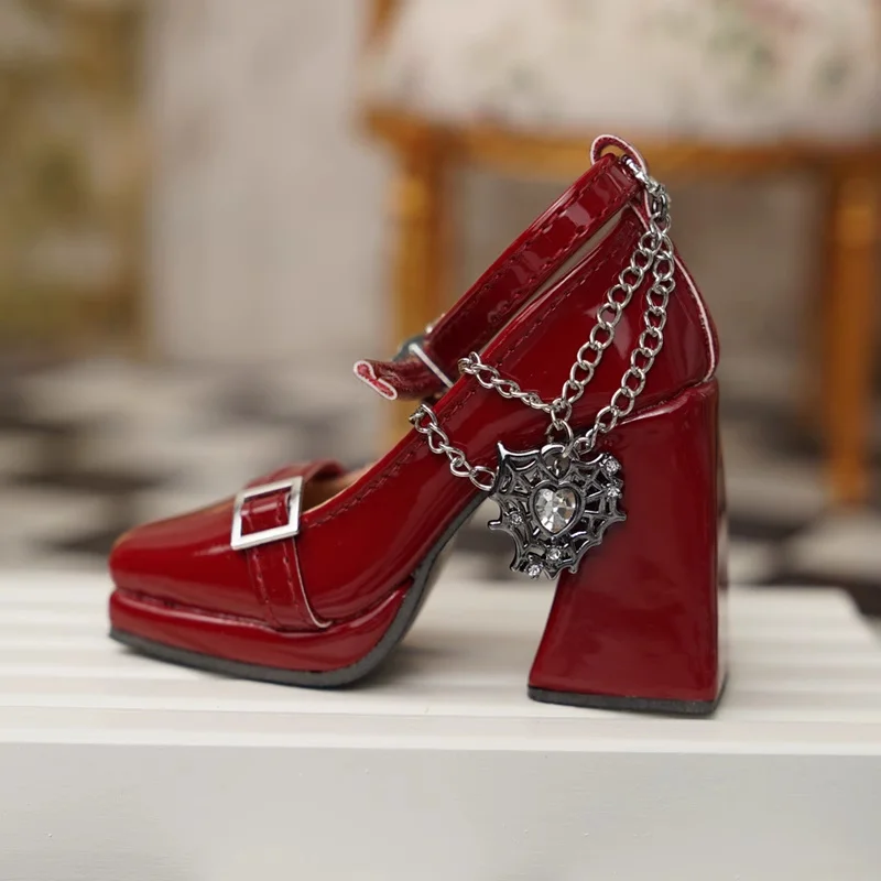 Nieuwe Collectie BJD Pop 1/3 Schoenen Dikke Hakken Hoge Hakken Zwart Rood Wit Roze Pompen Pop Accessoires Speelgoed Schoenen Gift