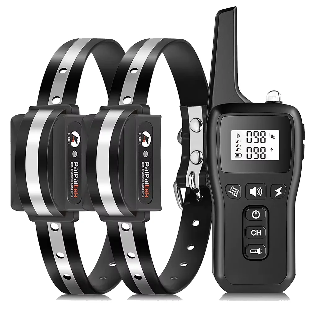 3300フィート対応、5～120ポンドの犬用トレーニングカラー、充電式電気首輪（吠え防止）、ipx7防水ドッグショックカラー