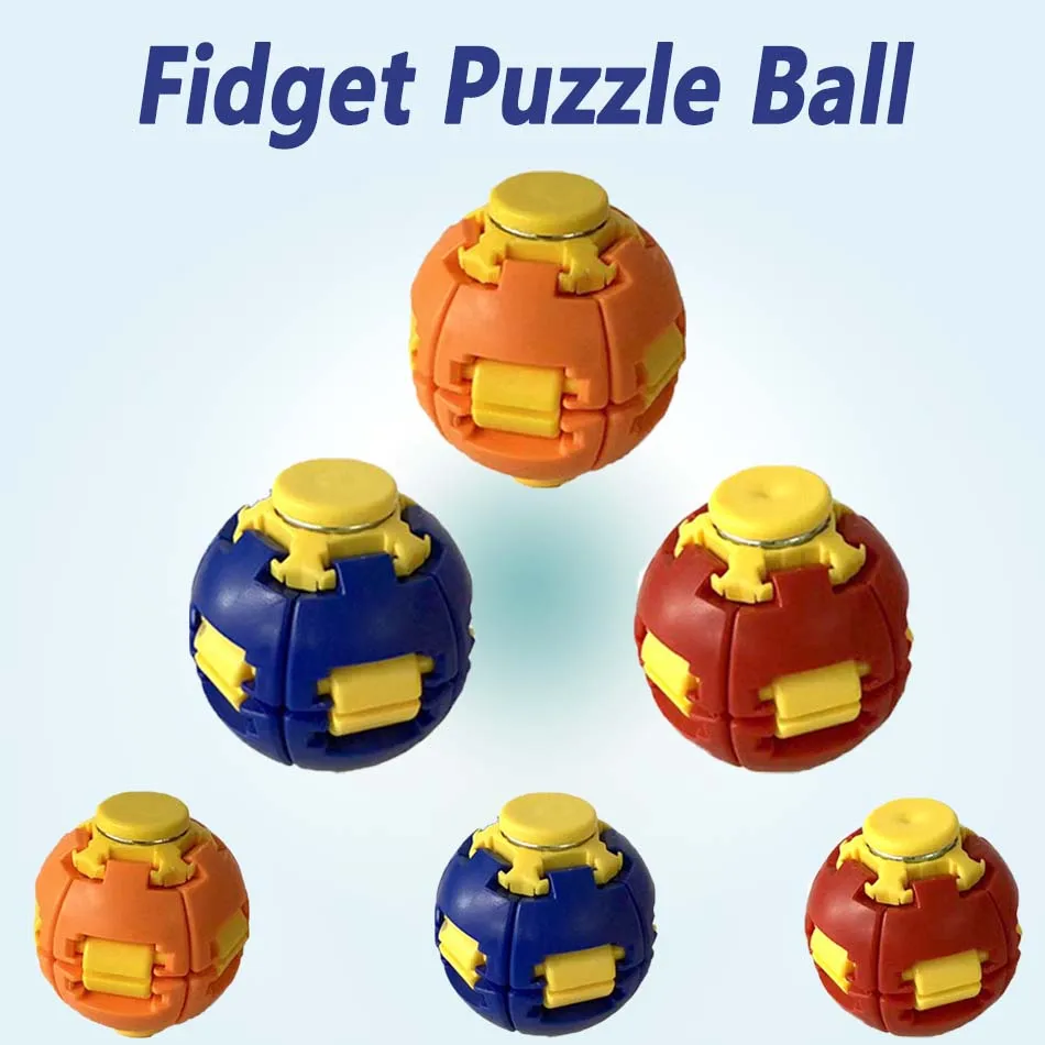 AA new color 3D printing press rotary decompression ball football fingertip gyro office classroom portable toys
