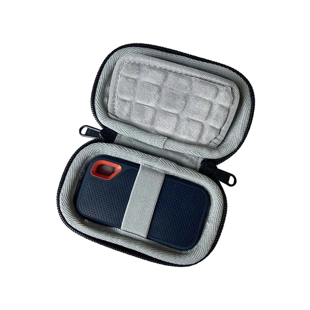 Fashion Hard Shell Carrying Bag Storage Box for Sandisk E60 E61 E30 E80 E81 PSSD Solid State Drive Protective Cover