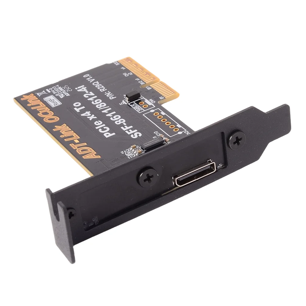 ADT-Link PCIe 5.0 x4 to OCuLink SFF-8612 Adapter Card  Laptop To External Video Graphics Card M.2 OCuLink To PCIE X16 GPU Kit