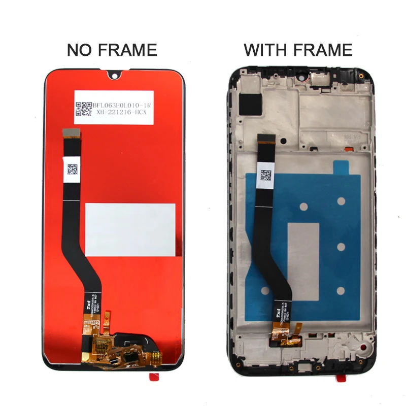 Display LCD Touch Screen Digitizer, Montagem com Frame, Huawei Y7 2019, DUB-LX3, DUB-L23, DUB-LX1