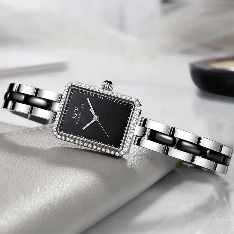 CARNIVAL Brand IW High-End Series Ladies Waterproof Watch Luxury Stainless Steel Women Watches Fashion Elegant Quartz Wristwatch