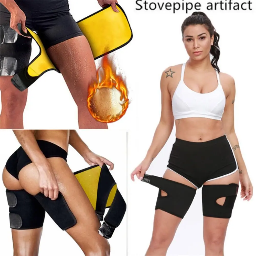 

1 Pair Anti-Chafing Thin & Light Leg Guards Breathable Compression Leg Support Durable Non-slip Upper Leg Sleeves Warmers