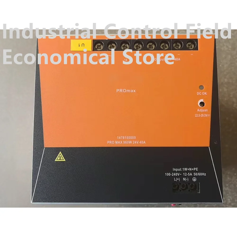 

ДЛЯ Weidmuller Импульсный источник питания PRO MAX 960Вт 24В 40А 1478150000 Блок питания управления