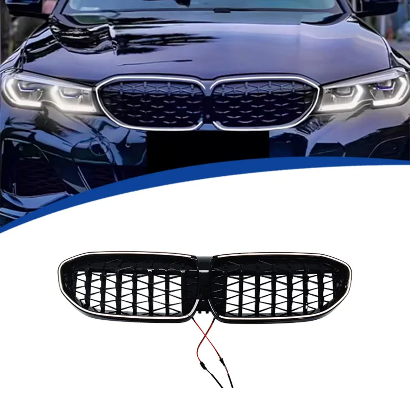 

For BMW 3 Series G20/2019-2022 Light-Up LED Grille Racing Grills Body Kit OEM Replacement
