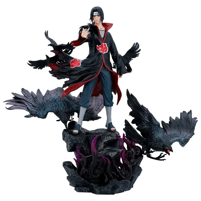 

38CM Anime Naruto GK Uchiha Itachi Childhood Sasuke PVC Action Figure Collection Desktop Statue Model Toys Doll Gifts