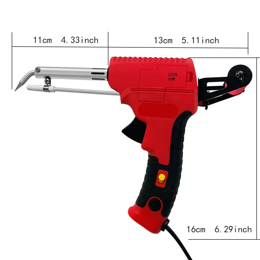 110V/220V Electric Soldering Iron Manual Soldering Gun Internal Heating Automatically Send Tin Gun Soldering Welding Repair Tool