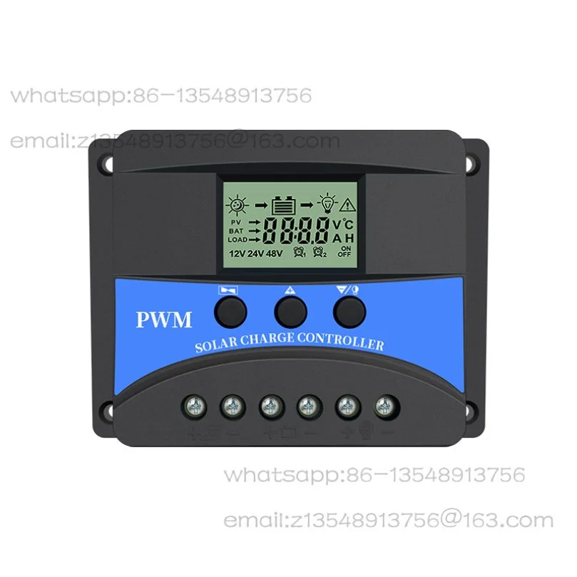 Solar controller Solar panel 12V/24V10ALCD display Self-set parameters 5VUSB charging