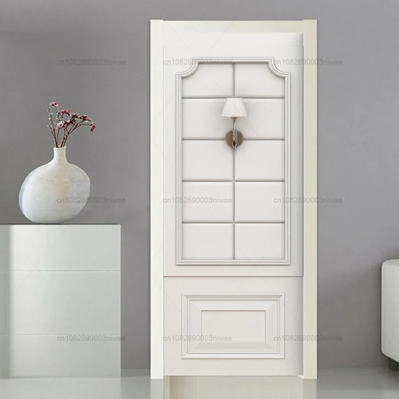 White European style door sticker, room decoration sticker, 3D wallpaper, PVC waterproof sticker