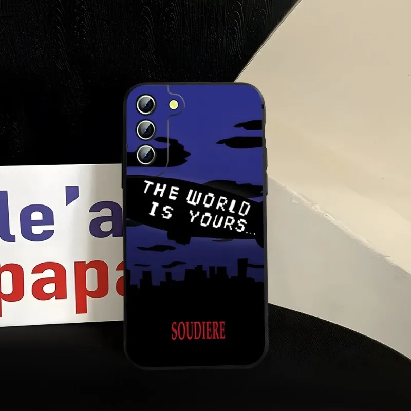 The World Is Yours Scarface Phone Case For Samsung Note 20 10 9 8 Pro Plus Ultra M40 M54 M20 M31 M14 F14 F54 J7 J6 Prime Cover