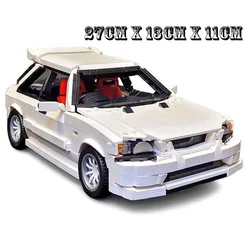 MOC-152864 New 90s Civic Type-R (EK9) Race Car Model Buiding Creators Block Bricks Educational Toys for Children Birthday Gifts