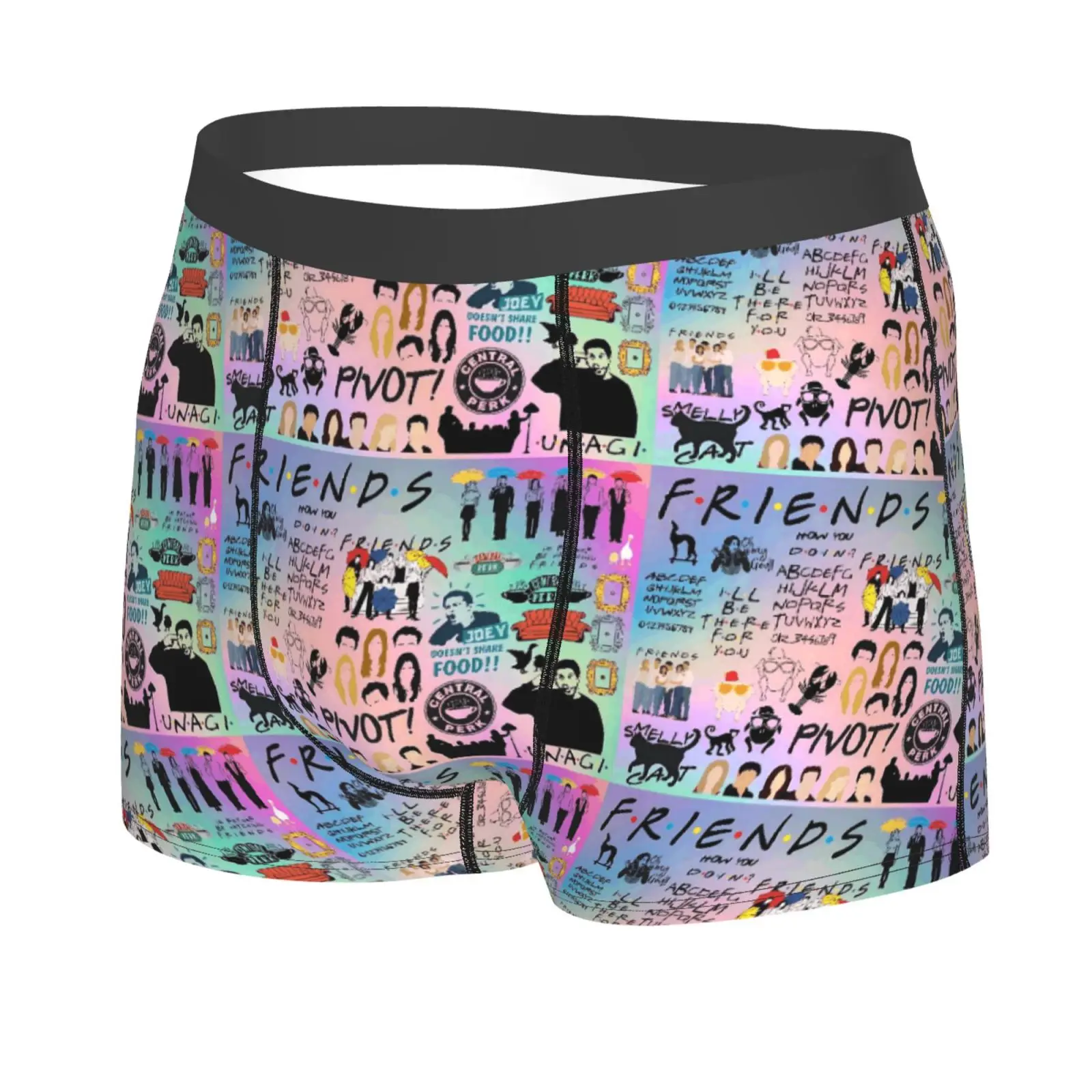Friends Pattern Print Men's Underwear Healthy Soft Comfortable High-Quality Men's Briefs Stylish Trendy Casual Sports Panties
