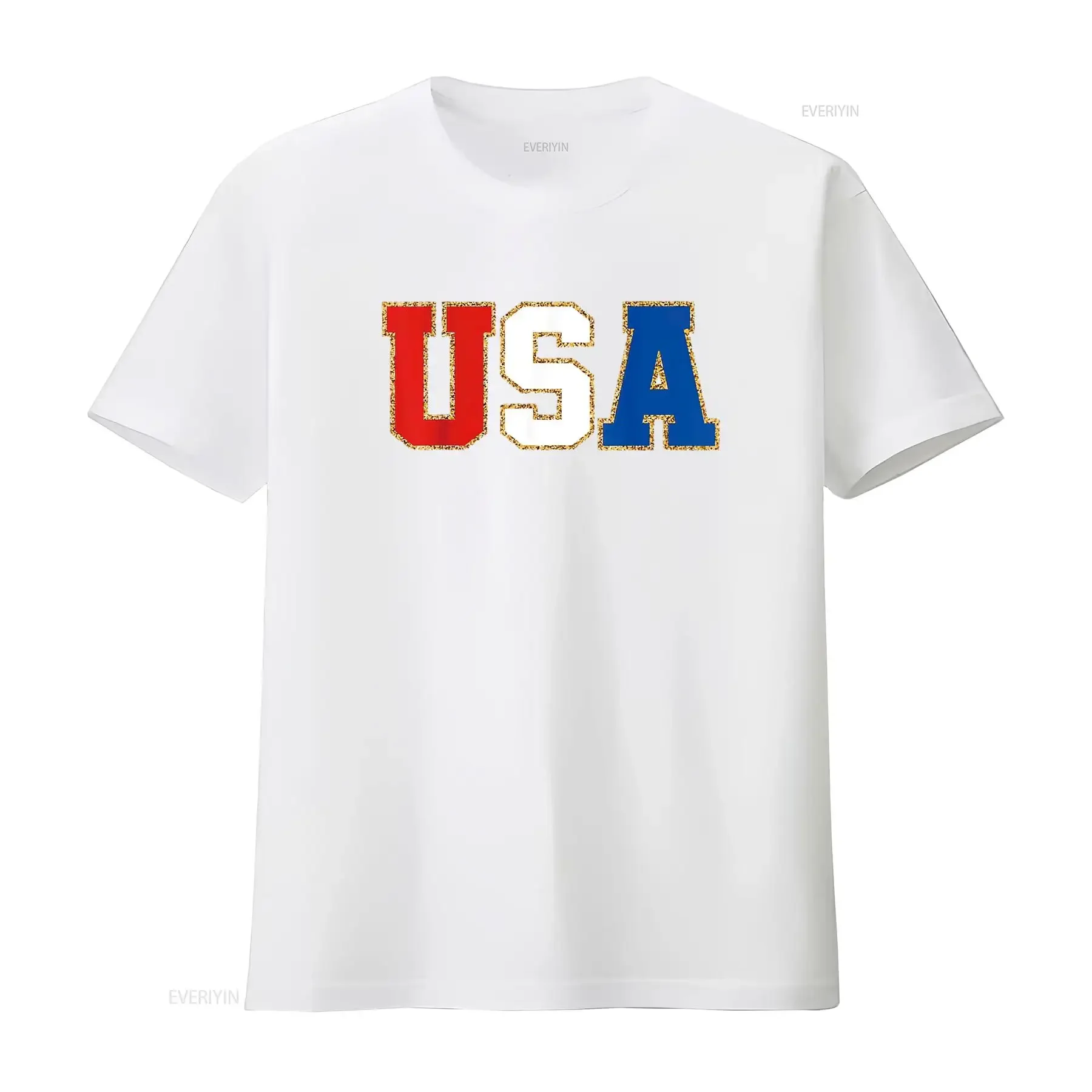 تي شيرت بعلم أمريكي وطني في الولايات المتحدة الأمريكية 4th من يوليو تي شيرت نسائي جريء مع طباعة عصرية مثالي لأي مناسبة عتيقة