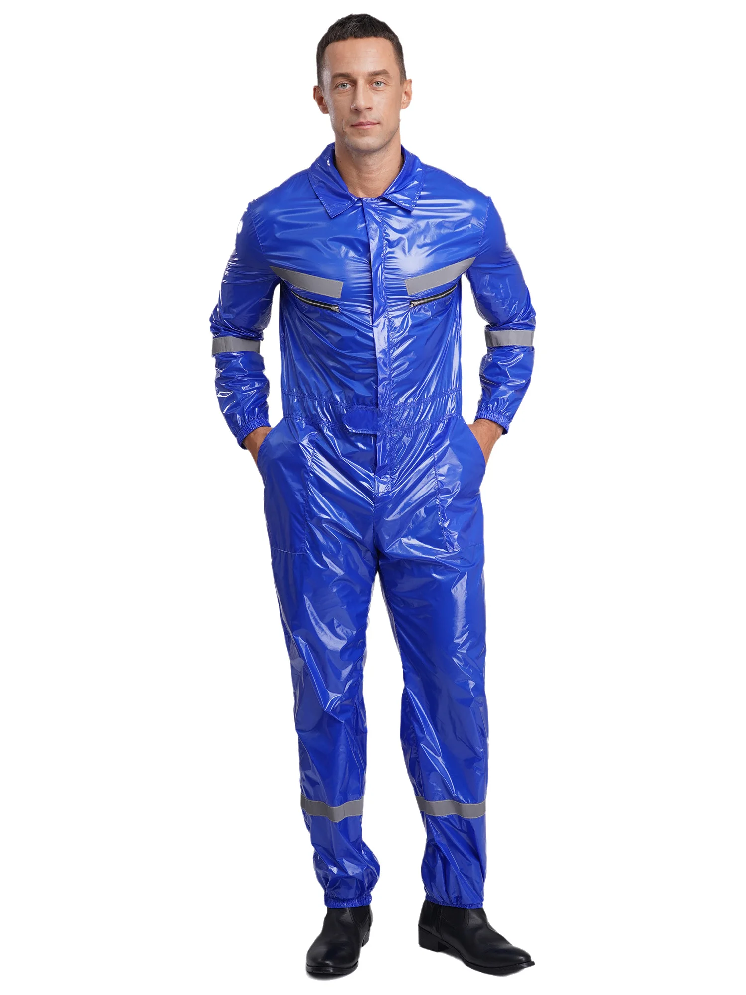 Vêtements de sécurité réfléchissants pour hommes, combinaisons Anti-poussière, salopette à manches longues, usine de travail, pulvérisation de peinture, barboteuse d'atelier