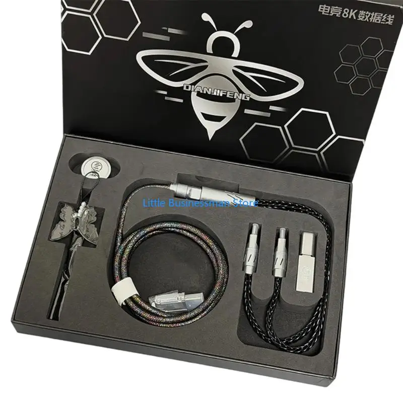 Desktop-Computer-Kabel-Set für Tastatur, Maus, USB-C-Speicher, Verwendung M76A – Detail 9