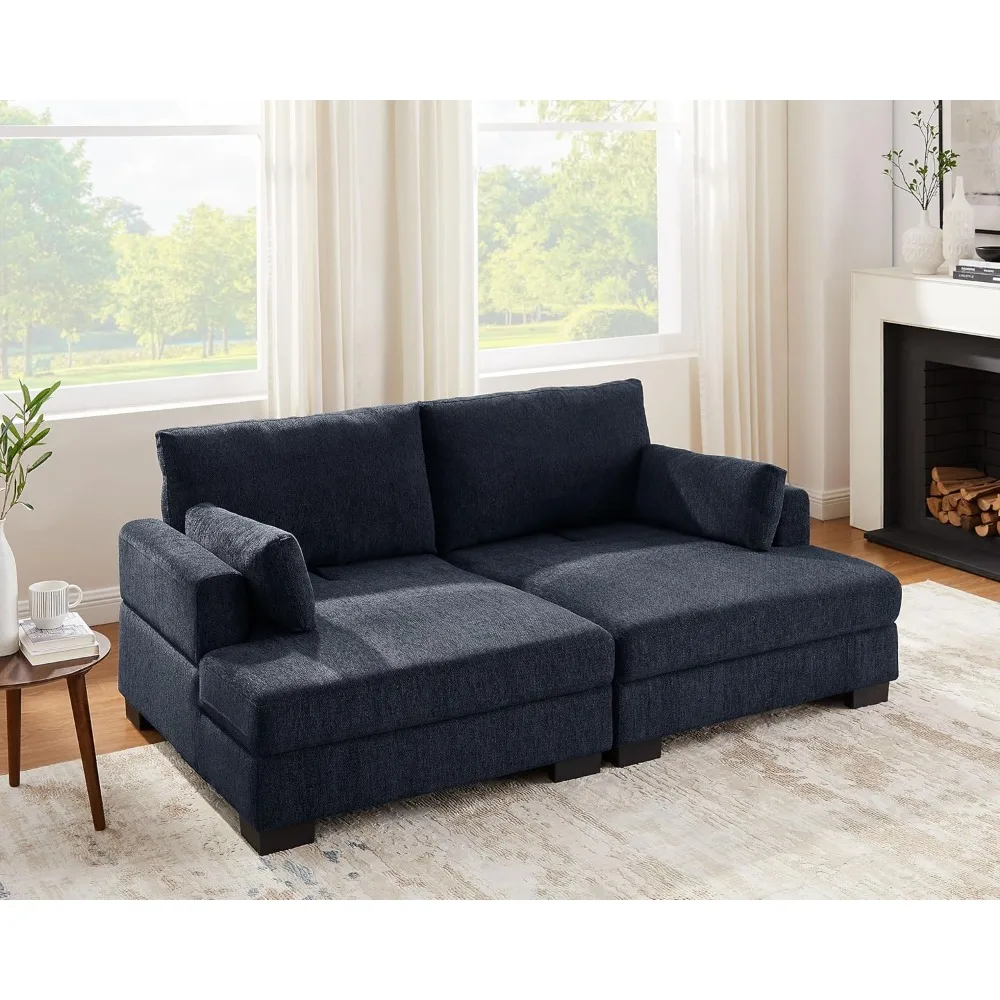 Multifunctional Sofa Bed，Easily Converts from Couch to Sofa Bed, Comfortable Thick Seat Cushion，Loveseat Couch