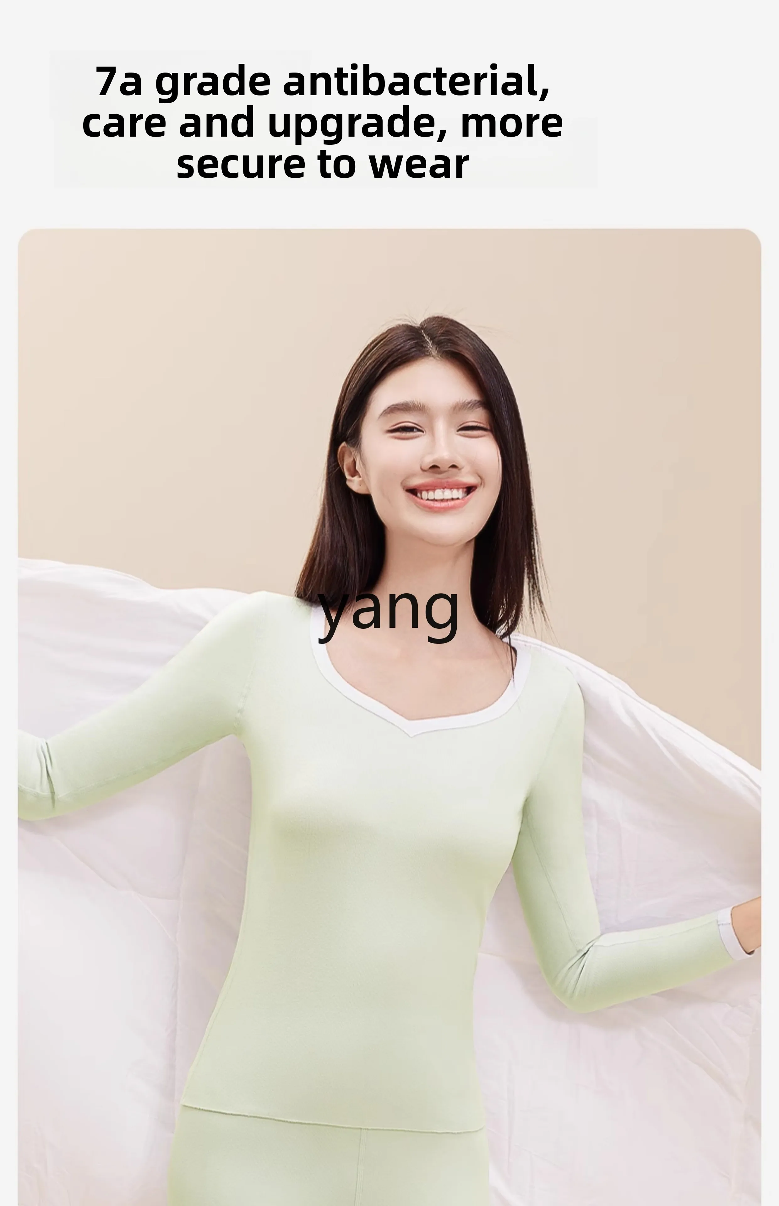 LMM thermal underwear women's fleece thickened heating long johns set