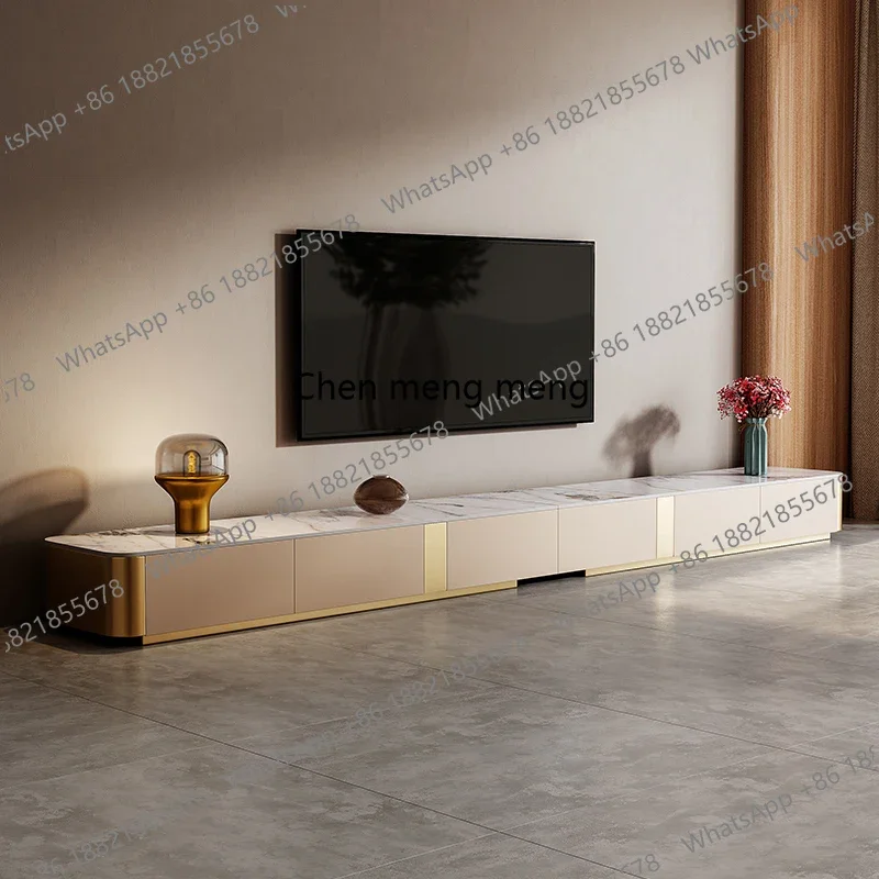 

Italian Light Luxury TV Cabinet Modern Simple Entertainment Storage Tv Table Living Room Gamer Universal Muebles Furniture