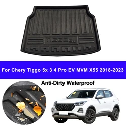 Car Auto Rear Boot Cargo Liner Tray Trunk Mat Carpet for Chery Tiggo 5x 3 4 Pro EV MVM X55 2018 - 2023 Pad Anti-dirty Anti-water