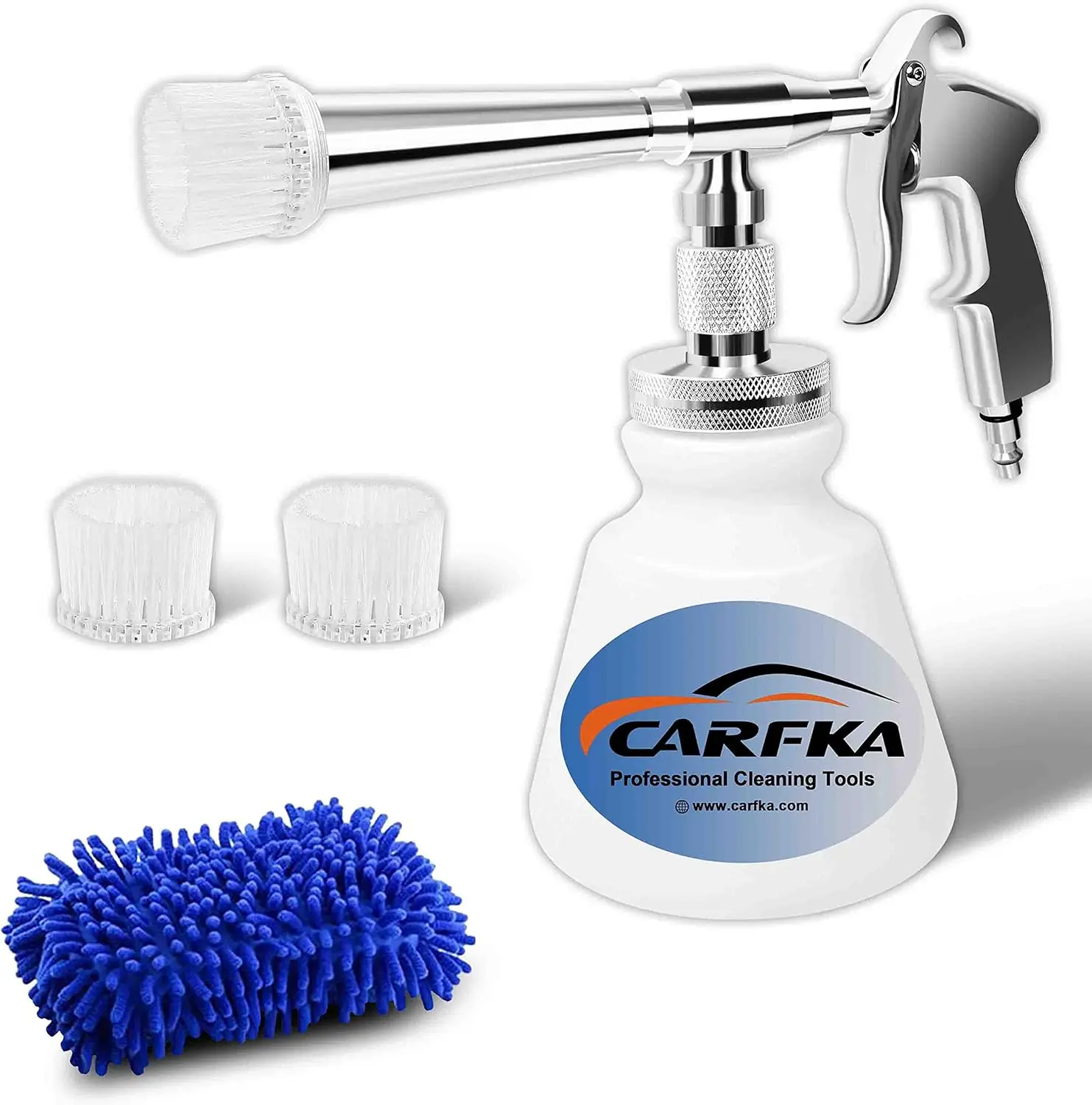 

High Pressure Car Cleaning Gun with 1L Foam Bottle, Metal Spinner Nozzle for Detailing Wash Spray