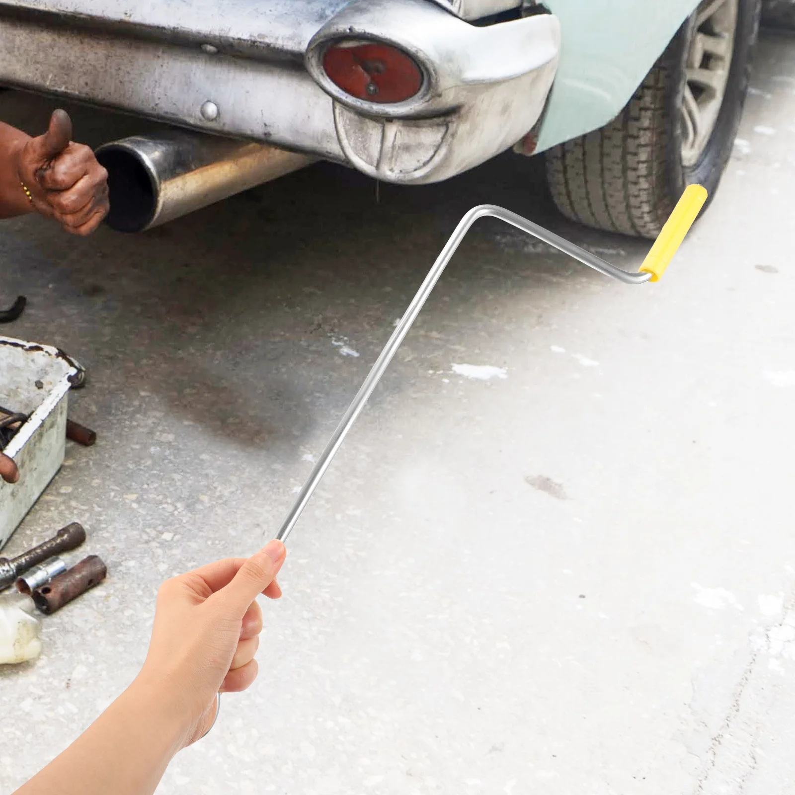 Scissor Jack Crank Handle Replacement and Lug Wrench for Trailer Jack Handle and Truck Accessories