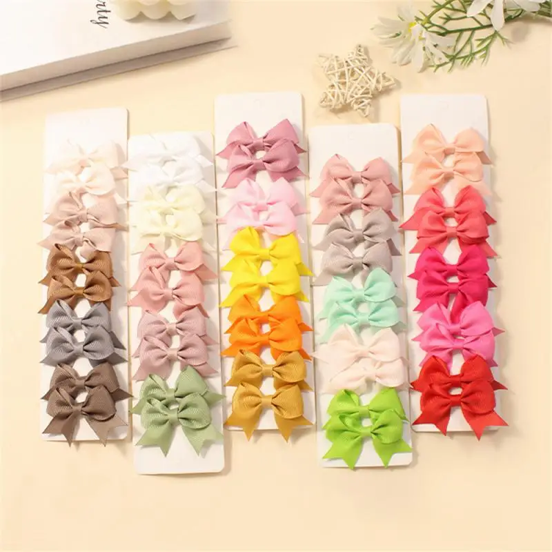 Cute Ribbon Butterfly Hairpin 10 Piece Set For Baby Girl Handmade Butterfly Hair Accessories Children Hair Accessories Hair Clip