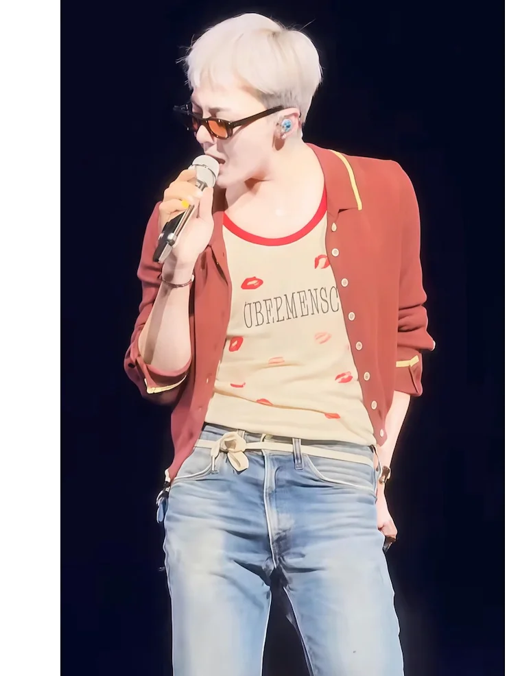 

Kwon Ji Yong Concert Autumn New Sle Color Blo Collar Single Button Long Sve Вязаный открытый кардиган Jaet Trendy ex