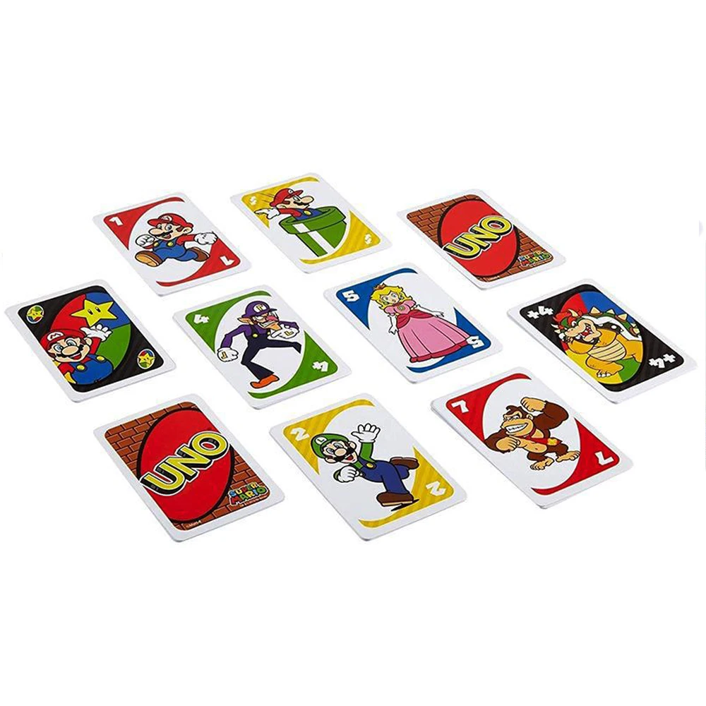 UNO FLIP! Board Games Playing UNO Card Game totoro Super Mario Christmas uno Card Table Game for Adults Kid Birthday Gift Toy