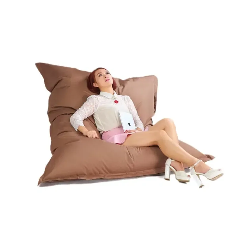 Modern White Nonwoven Inner Big Fabric Waterproof Removable Cover Floor Cushion Beanbag