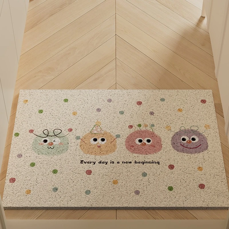 

Entrydoor floor mat Household entrance door silk ring door mat Non-slip and dirt-resistant foot mat Can be cut entrance floormat