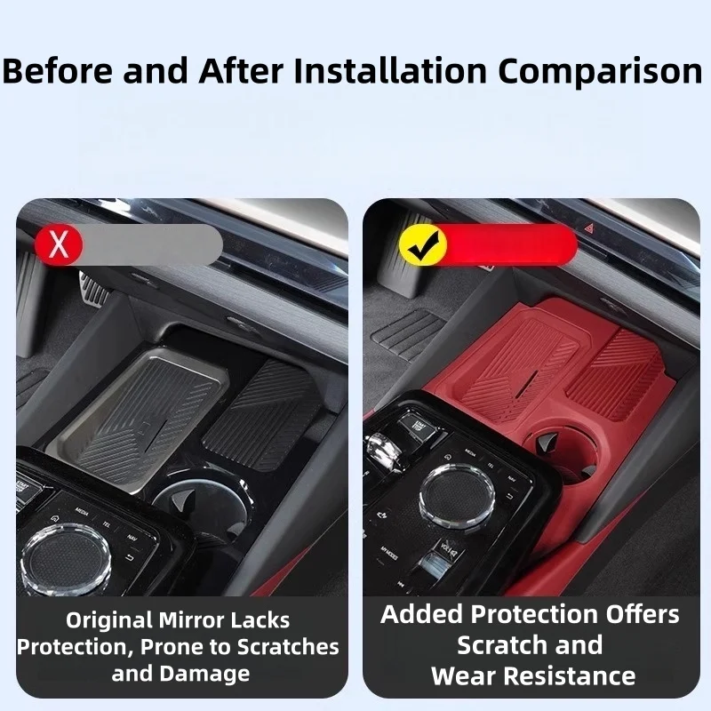 For BMW 5 Series i5 G60 2024-2025 Central Control Gear Protection Pad Button Panel Gear Protection Cover Interior Accessories
