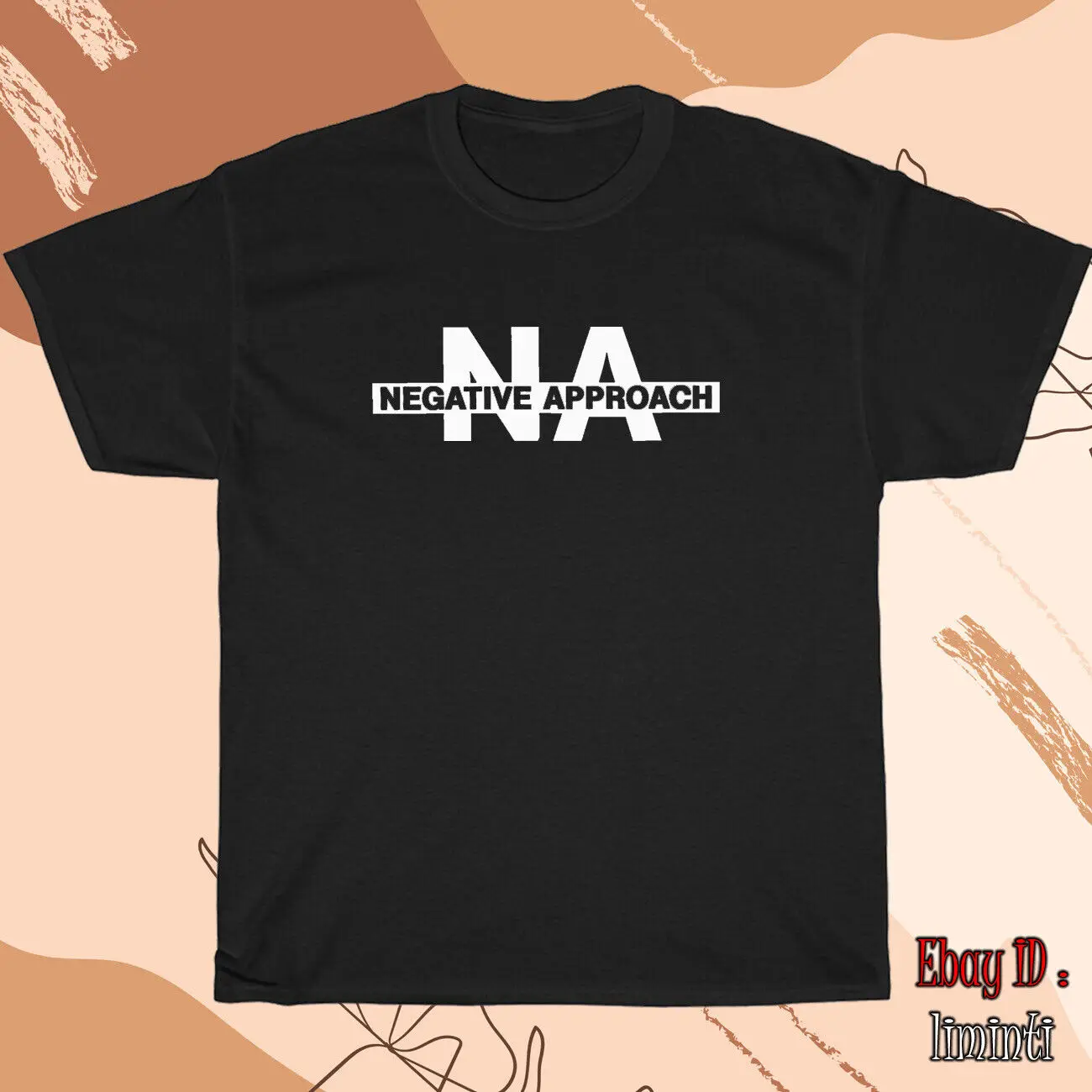 

Negative Approach Logo Men's Black/Grey/White/Navy T-Shirt Size S to 5XL