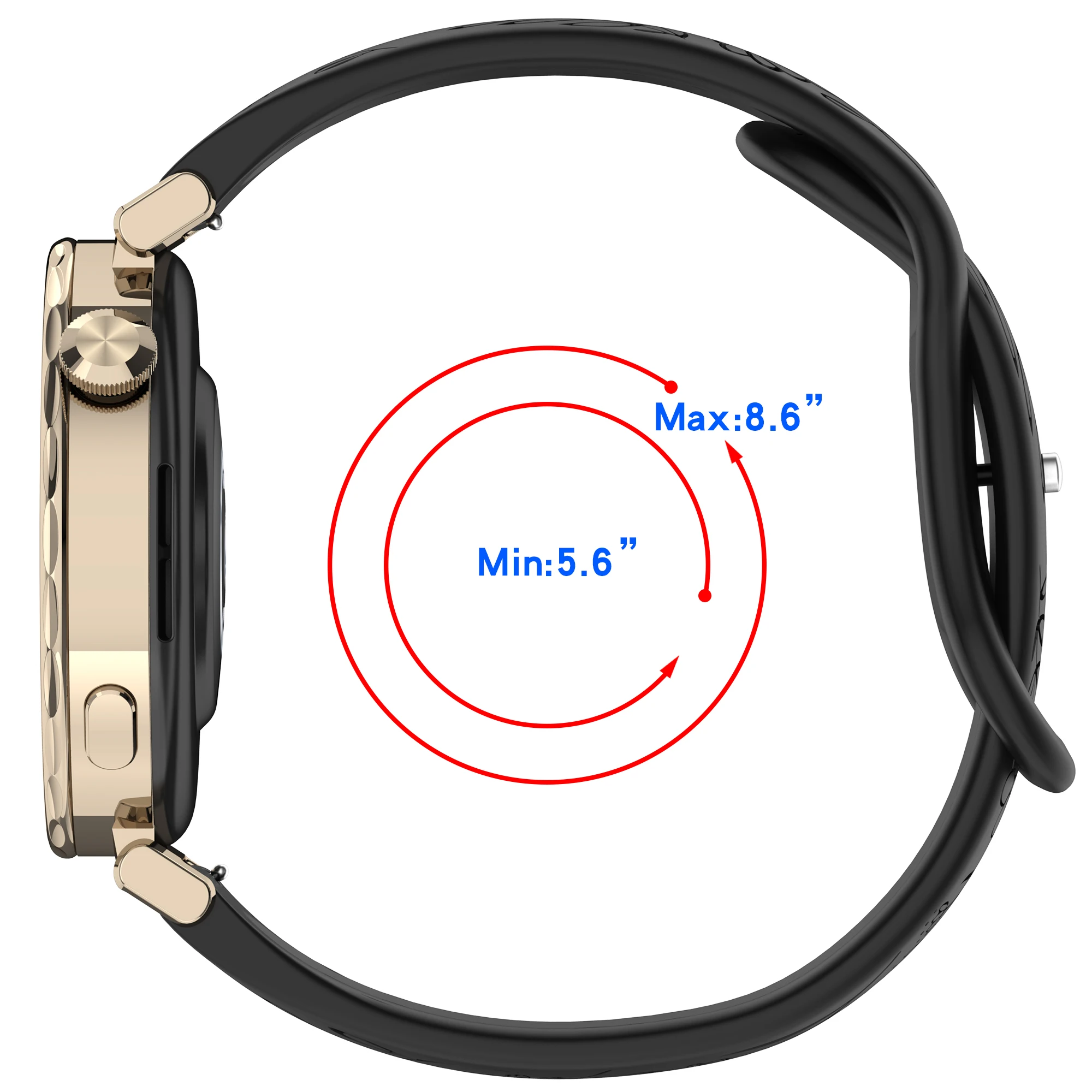 حزام ساعة 18 ملم 20 ملم لـ Garmin Vivoactive 6 5 3 4s 3s، Venu 3s 2s Sq2، Forerunner 165 55، Approach S42 S44 S50 حزام سيليكون