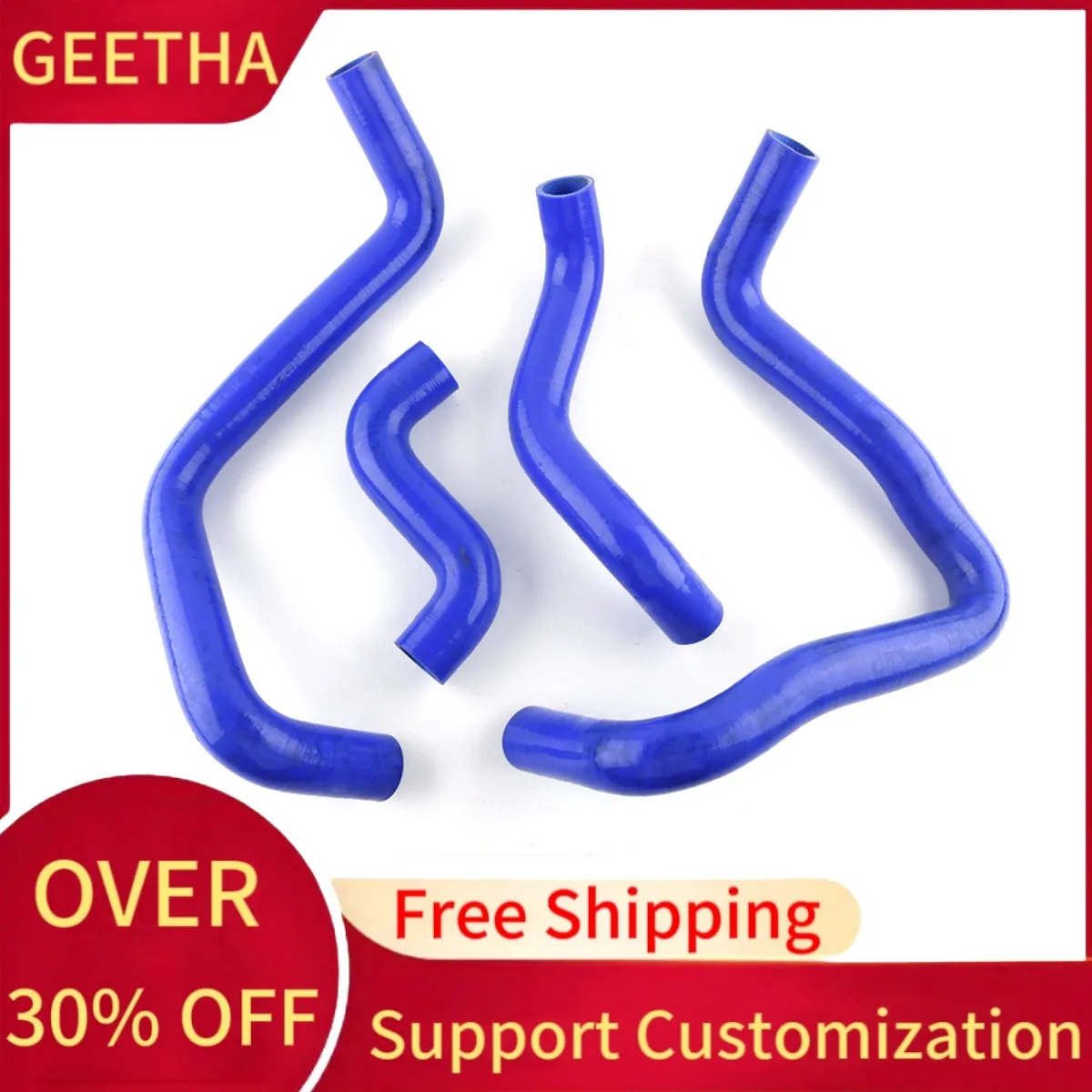 For 1972-1983 Fiat Bertone X 1/9 X1/9 Silicone Radiator Coolant Pipe Tube Hose Kit