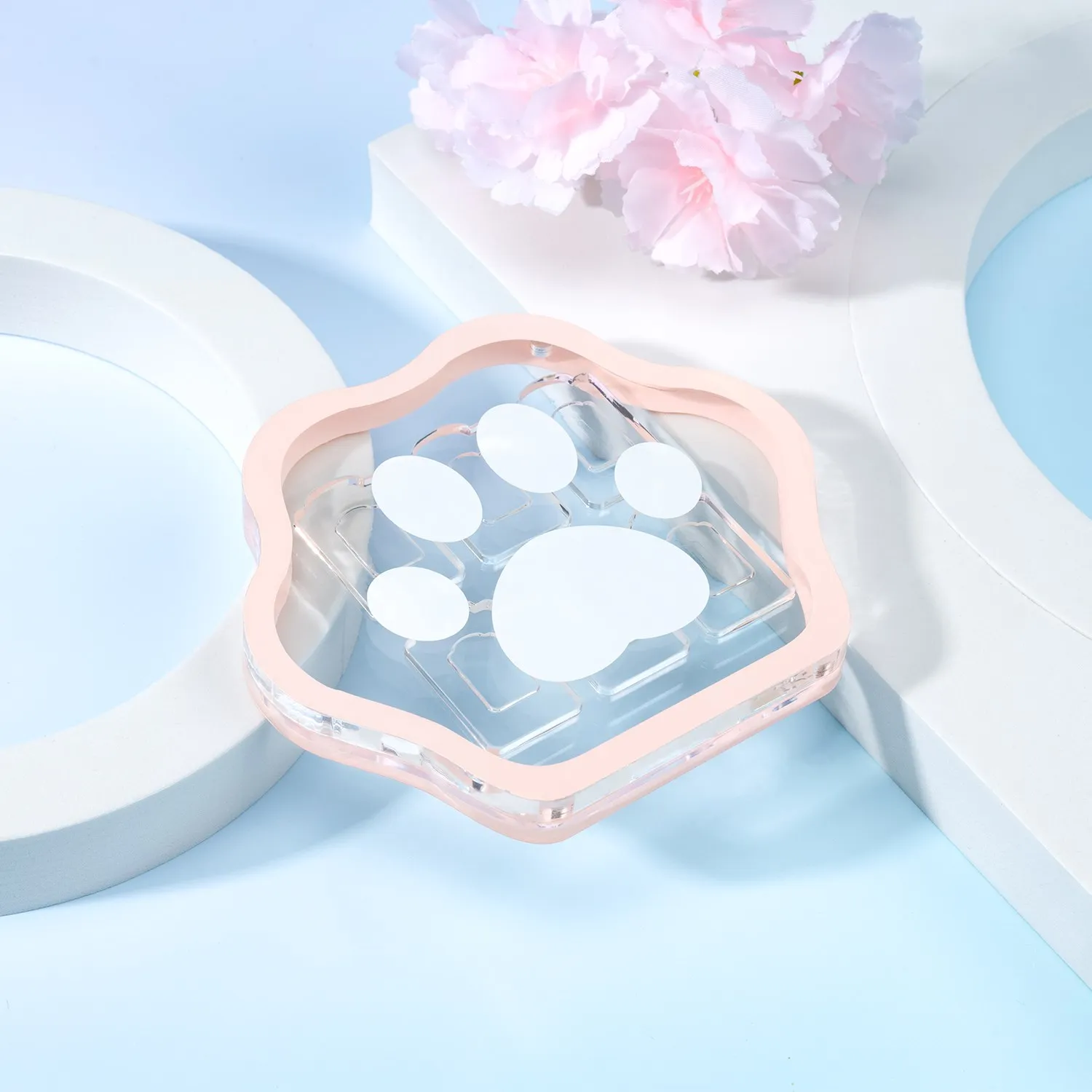 Switch Card Box Transparent Acrylic Cat Claw Magnetic NS Game Card Cassette Storage Box Large Capacity Peripheral Accessories