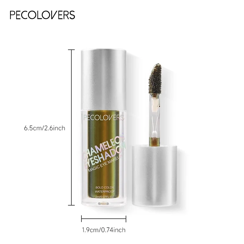 1 PC 強力なカラーカメレオンリキッドアイシャドウ、防水性と耐汗性、大胆で誇張されたメイクアップに適しています
