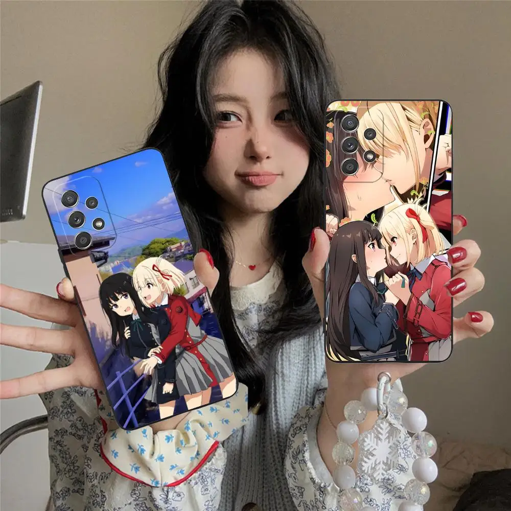 

Lycoris Recoil Anime Mobile Phone Case for Samsung Galaxy A73 72 71 70 56 55 54 53 52 36 35 34 23 16 15 5G Colour Protective