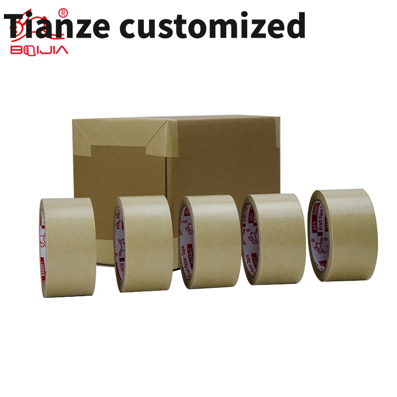 

10 pieces.custom.Eco Friendly Custom Printing with Logo Packing Self Adhesive/Activated printable kraft self adhes tape