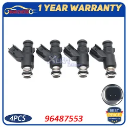 4pcs/lot 96487553 Car Fuel Injector Nozzle Fit For Chevrolet Aveo Aveo5 06-08 Pontiac Wave 05-08 Wave5 05-07 1.6L FJ1023