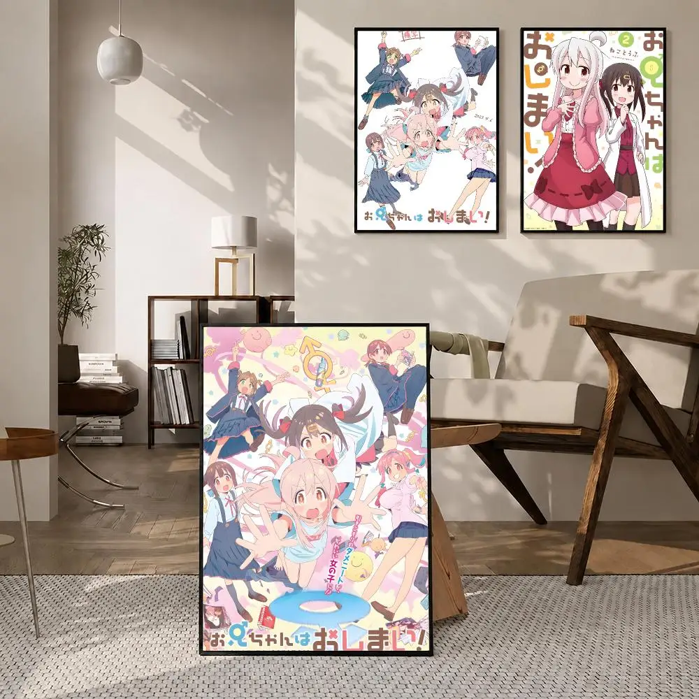 Anime Onimai I'm Now Your Sister Poster High-definition poster stickers, suitable for bedroom, living room, home decoration