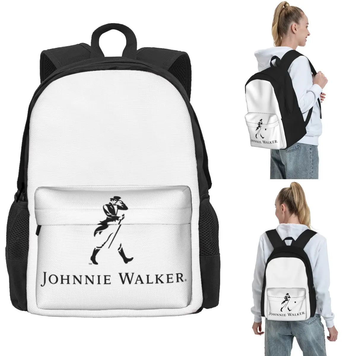 

Johnnie Walker Backpack Hot Sale Daypack Large Capacity Children BookBag School Bag Shoulder Bags for Men Women