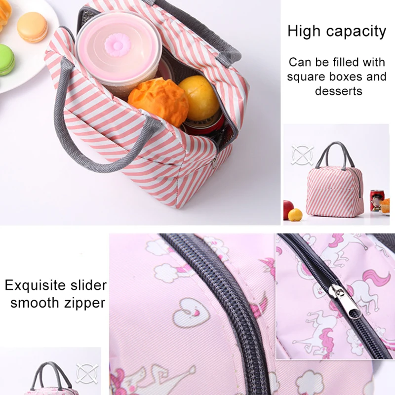 Insulated lunch bag For Women Kids Cooler Bag Thermal bag Portable Lunch Box Ice Pack Tote Food Picnic Bags Lunch Bags for Work