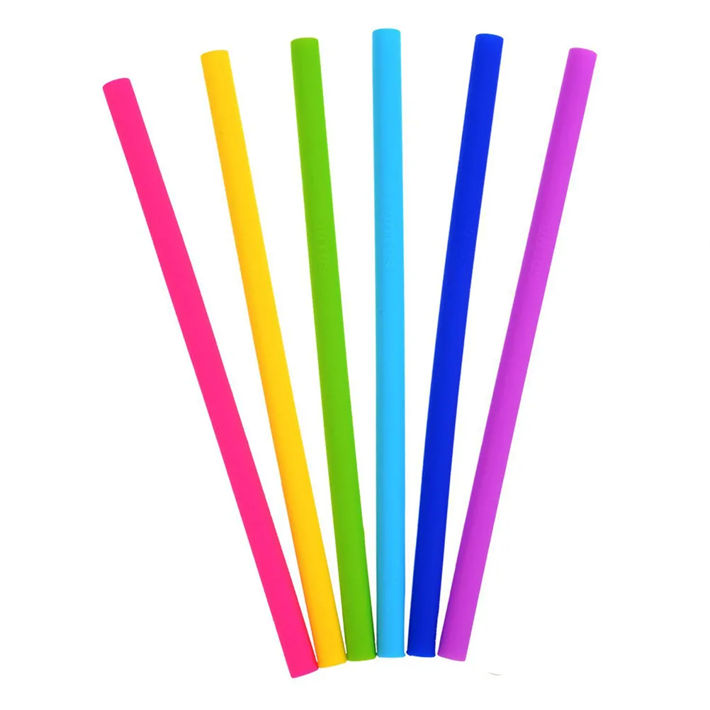 6Pcs Silicone Silicone Straw Cleaning Brush Reusable For For Coffee Christmas Cocktail Drinking Straws Food Grade
