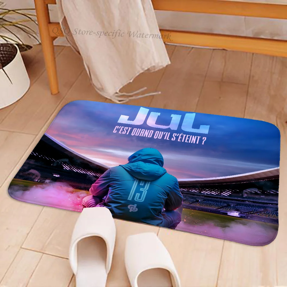 Alfombra de suelo JuL C\'est Pas Des Lol, alfombra antideslizante para cocina y dormitorio, alfombra capitoné hecha a mano, alfombra para entrada de