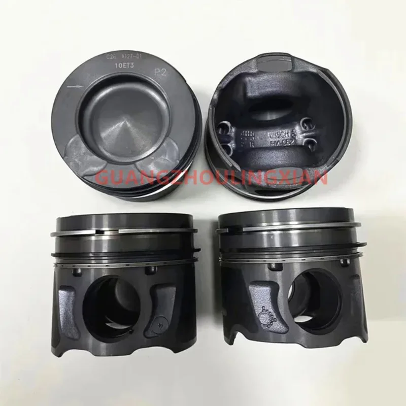 4pcs Pistons & Rings Kit 85.5mm For Ford Land Rover Jaguar Peugeot Citroen Ford 2.2 Diesel 224DT KNBA 87-436700-00 LR022444