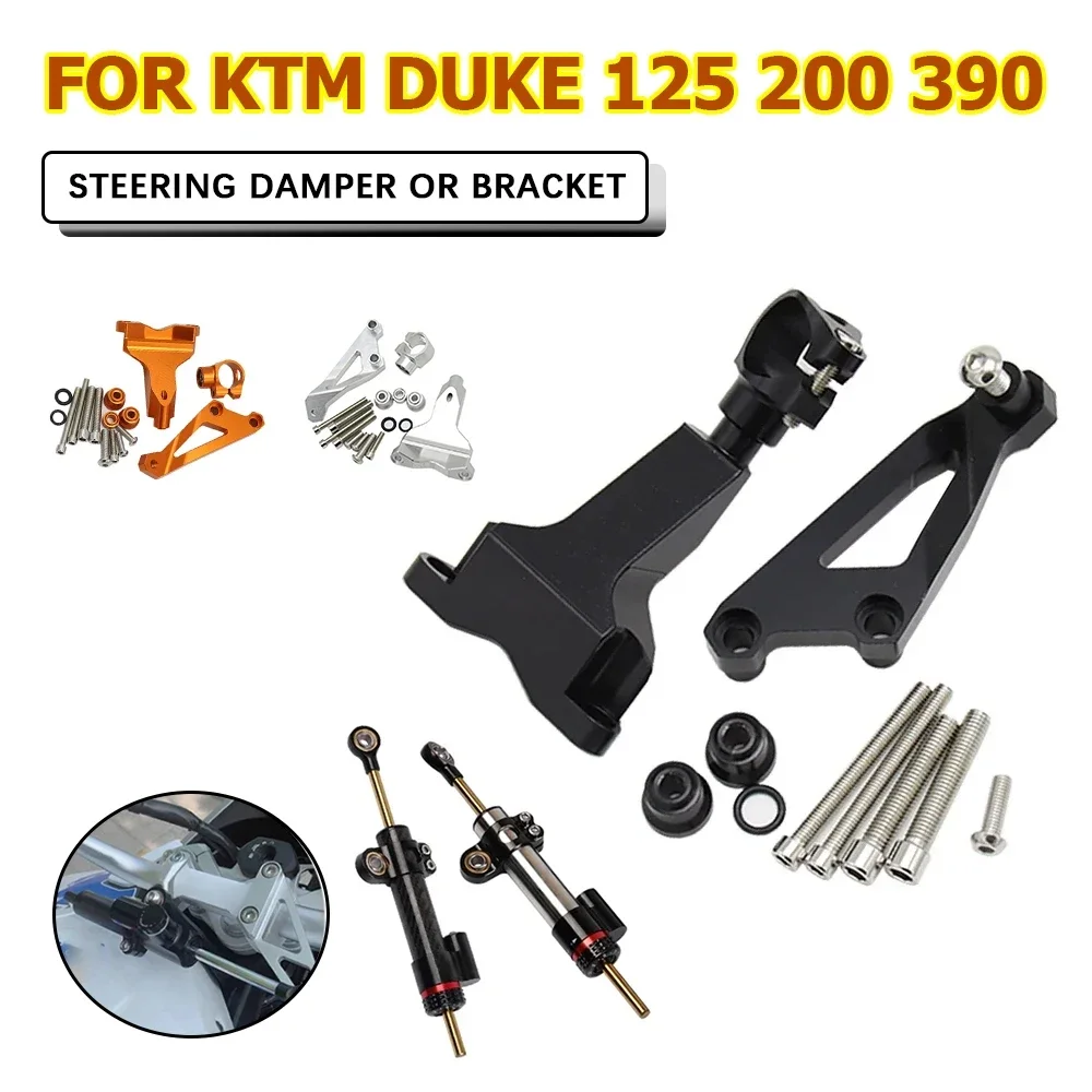 

FOR KTM DUKE 390 DUKE 125 200 DUKE390 Motorcycle Accessories Steering Dampers Stabilizer Shock Absorber Direction Mount Bracket