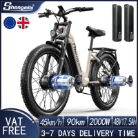 ShengMilo Electric Bicycle S700 2000W Dual Motor 48V17.5AH Lithium Battery 26*3.0 Inch Wide Tire Snow MTB Electric Bike