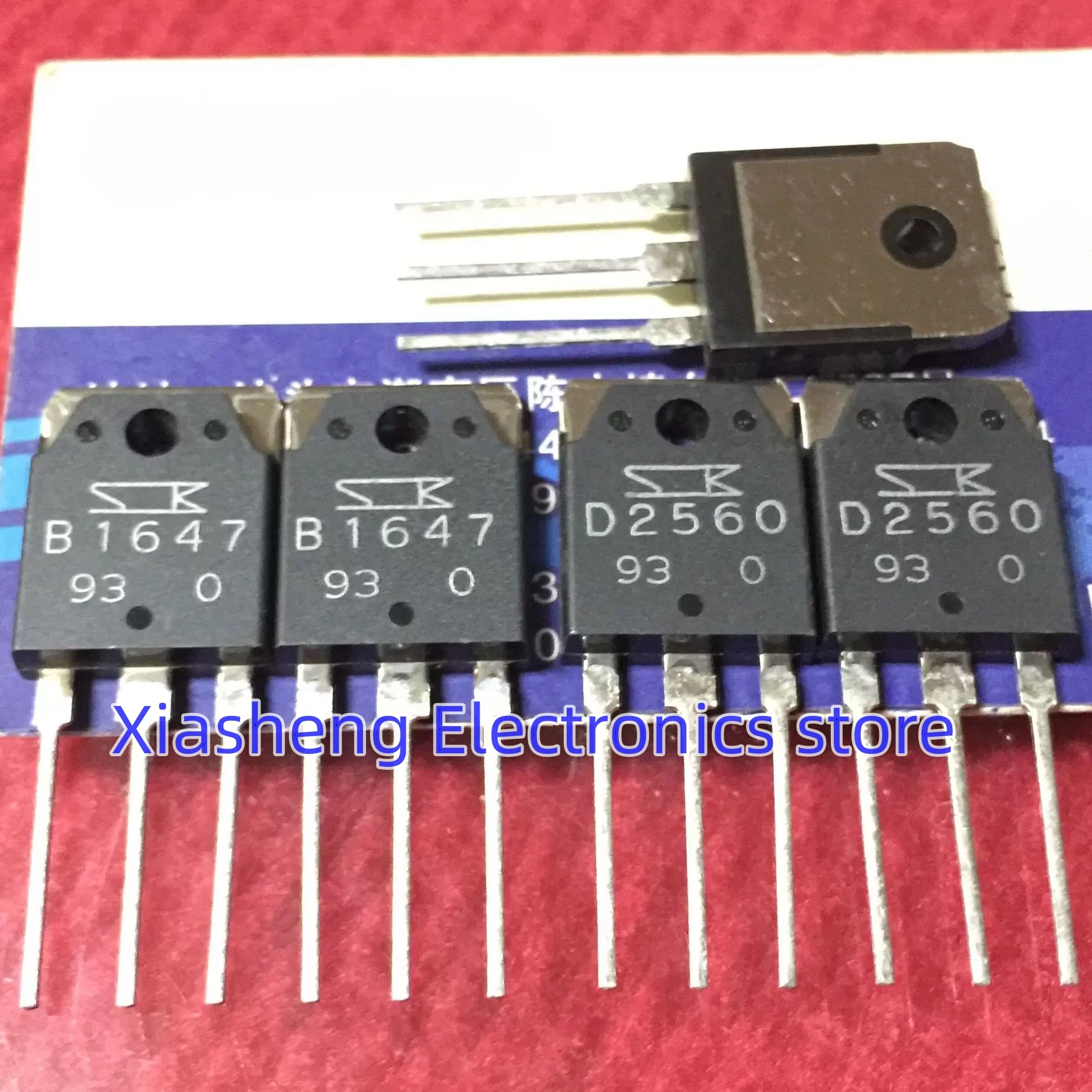 

New Original 2Pairs 2SB1647 B1647 + 2SD2560 D2560 TO-3P Audio Amplifier Transistor In Stock Good Quality