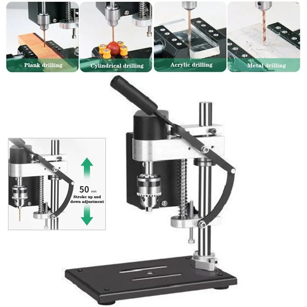 mini broca portatil ajustavel do banco maquina de perfuracao eletrica do banco bancada velocidades 110v 220v 01